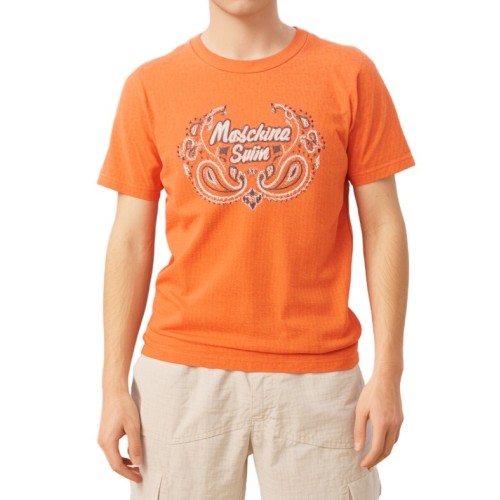 Moschino Swim Logo T-shirt Orange