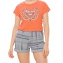 Moschino Paisley Logo T-shirt Orange