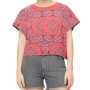 Moschino Paisley Print T-shirt Coral
