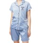 Moschino Milano Cotton Pajama Set Light Blue