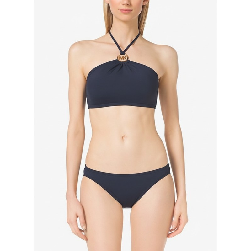 Michael Kors Halter Bikini Set Navy