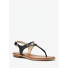 Michael Kors Plate Hardware Thong Sandals Black