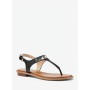 Michael Kors Plate Hardware Thong Sandals Black
