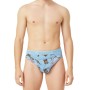Moschino Teddy Bear Print Brief Light Blue
