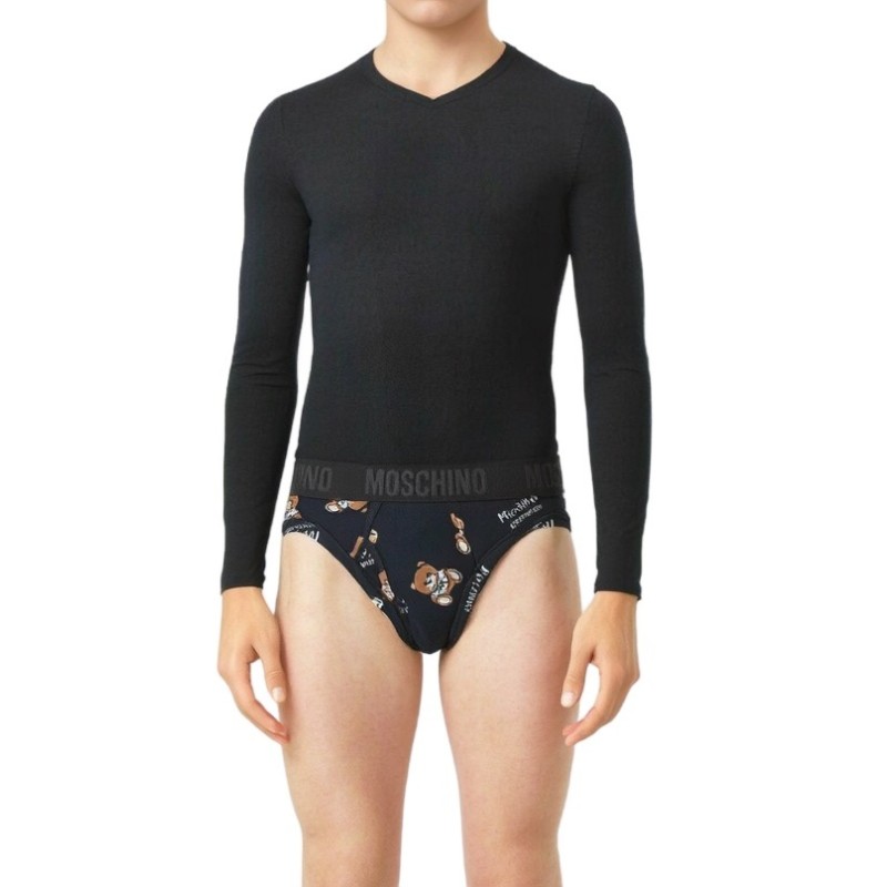 Moschino Teddy Bear Print Briefs Multi Black