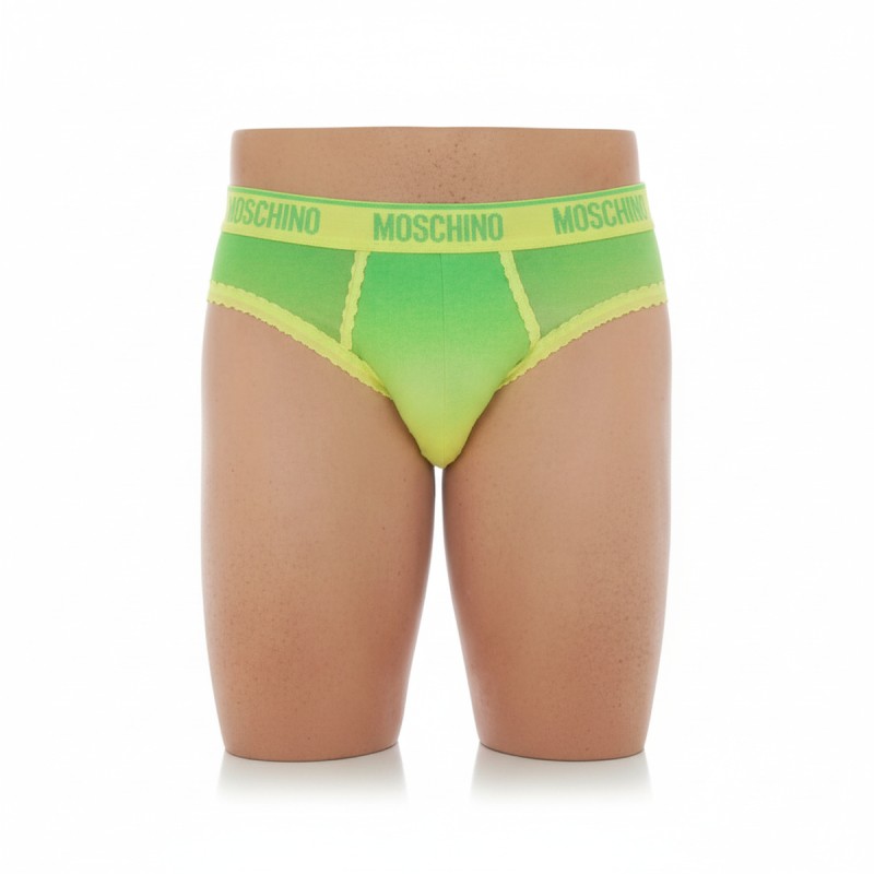 Moschino Green Gradient Brief Underwear