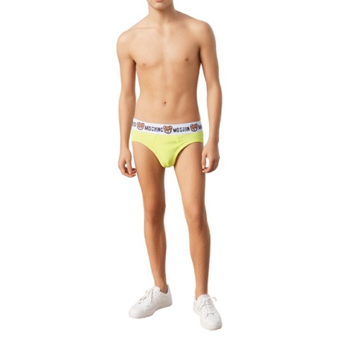 Moschino Teddy Bear Logo Briefs Yellow