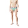 Moschino Logo Waistband Cotton Briefs Green