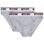 Moschino Logo Band Brief Grey 2-Pack