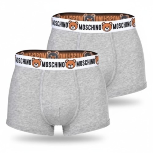 Moschino Teddy Bear Logo Boxer Briefs Grey