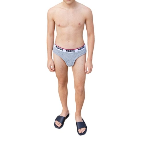 Moschino Cotton Brief Grey 2-Pack