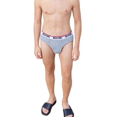 Moschino Cotton Brief Grey 2-Pack