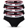 Moschino Logo Band Brief Black 3-Pack