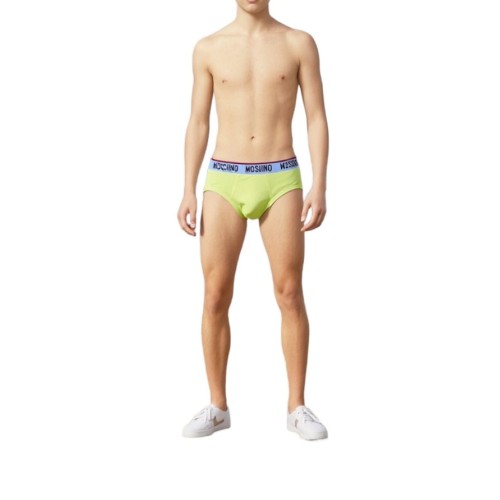 Moschino Neon Green Cotton Brief