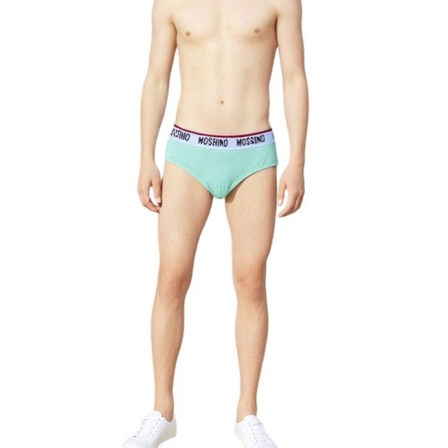 Moschino Cotton Stretch Briefs Green 3-Pack