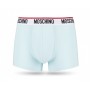 Moschino Logo Waistband Boxer Briefs Light Blue
