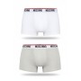 Moschino Logo Band Boxer Briefs White Grey