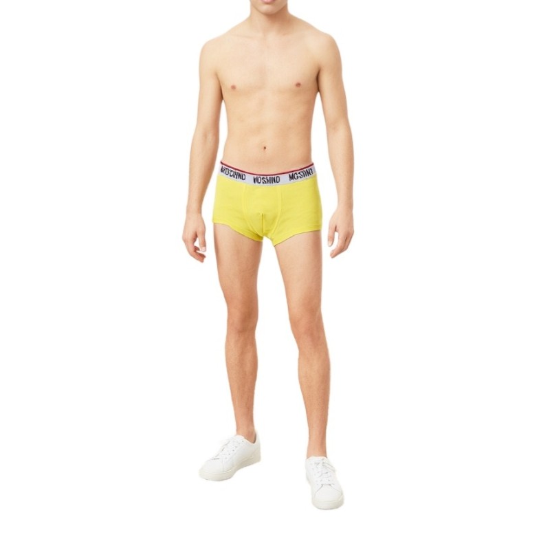 Moschino Yellow Cotton Trunk 3-Pack