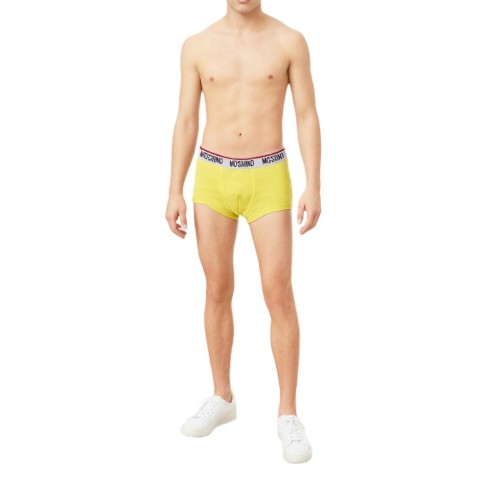 Moschino Yellow Cotton Trunk 3-Pack