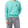 Moschino Teddy Logo Crewneck Sweatshirt Green