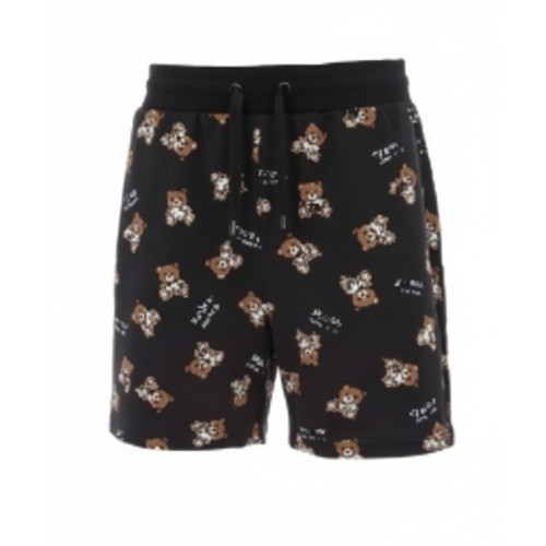 Moschino Teddy Bear Print Shorts Black