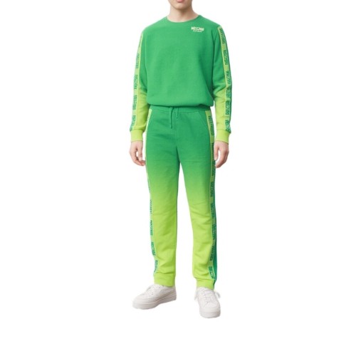 Moschino Gradient Green Logo Stripe Tracksuit