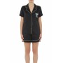 Moschino Black Pajama Set White Piping