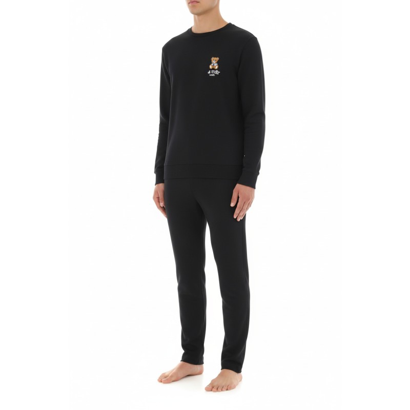 Moschino Teddy Bear Black Pajama Set