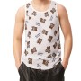 Moschino Teddy Bear Print Tank Top White