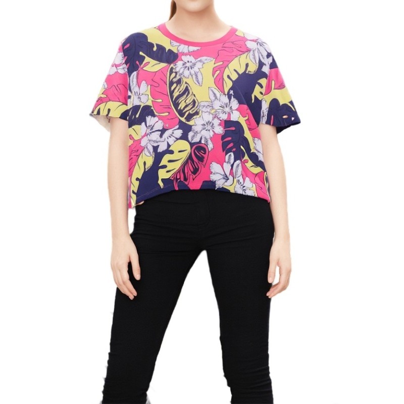 Moschino Tropical Floral Print T-shirt Multicolor