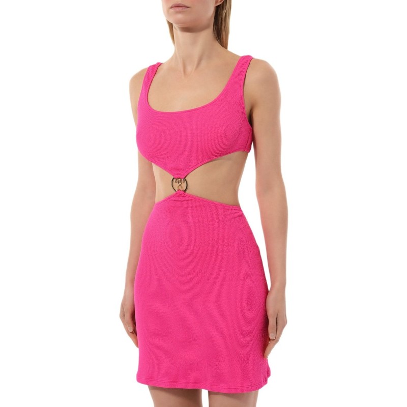 Moschino Pink Cutout Ring Dress