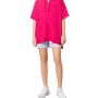 Moschino Oversized Terry Hoodie Dress Pink