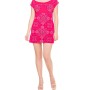 Moschino Embellished Cap Sleeve Dress Pink