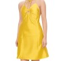 Moschino Halter Neck Mini Dress Yellow