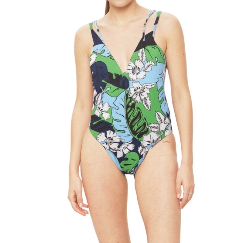 Moschino Tropical Floral One-Piece Swimsuit Multicolor