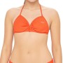 Moschino Halter Triangle Bikini Top Orange