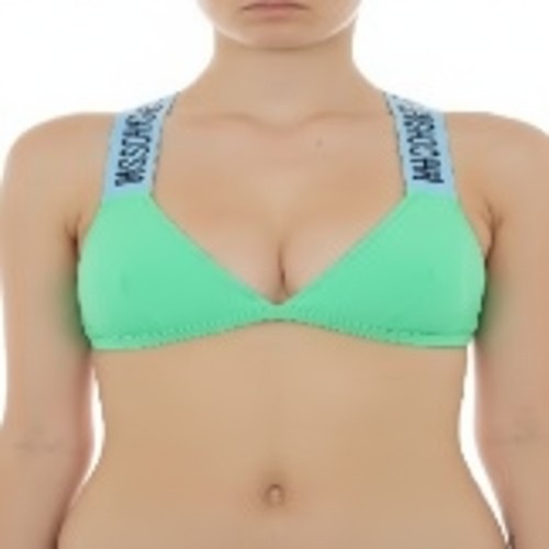 Moschino Green Sports Bra Racerback Design