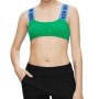 Moschino Logo Strap Bikini Top Green