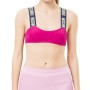 Moschino Logo Strap Sports Bra Pink