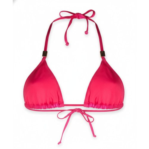 Moschino Triangle Bikini Top Pink
