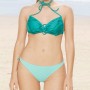 Moschino Halter Ring Detail Bikini Top Green
