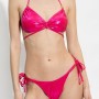 Moschino Metallic Pink Halter Bikini Top