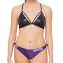 Moschino Strappy Triangle Bikini Top Black