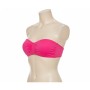 Moschino Ruched Bandeau Bikini Top Pink