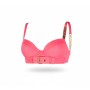 Moschino Pink Underwire Bikini Top Chain