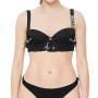 Moschino Hardware Bustier Bikini Top Black