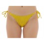 Moschino Gold Glitter Tie-Side Bikini Bottom