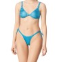 Moschino Turquoise String Tie Bikini Bottom
