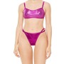 Moschino Metallic Purple Bikini Bottom
