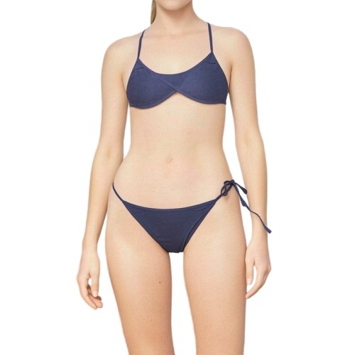 Moschino Navy Strappy Bikini Set